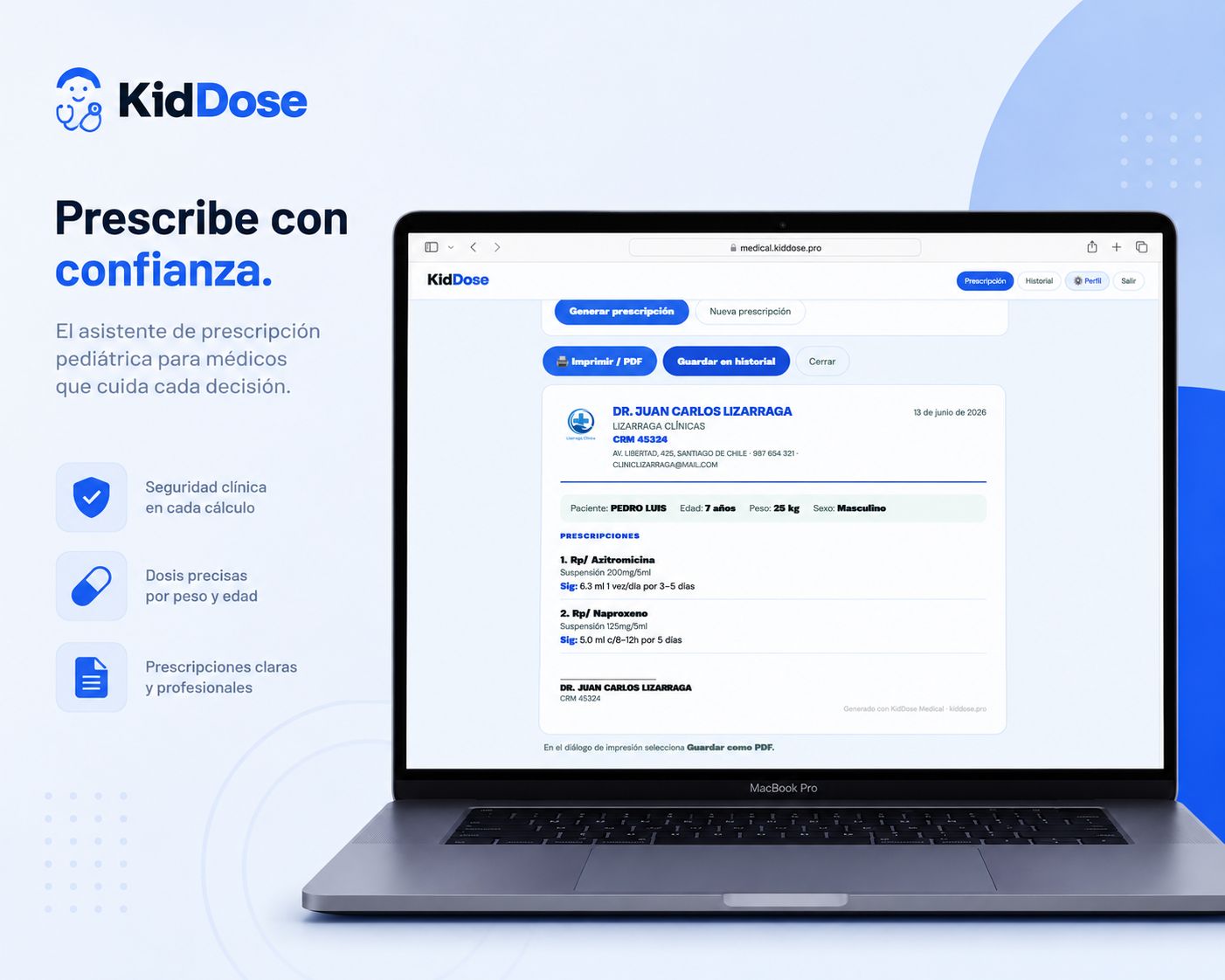 KidDose Medical — Asistente de Prescripción Pediátrica para Médicos - Imagen 7
