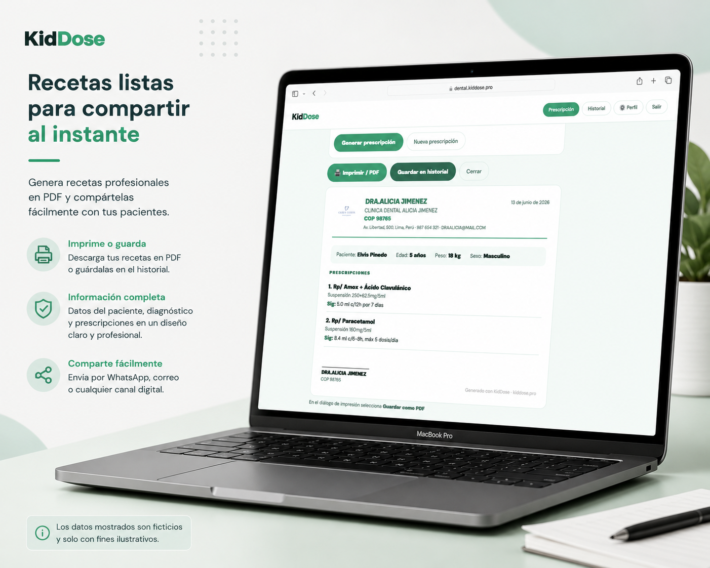KidDose Dental — Asistente de Prescripción Odontopediátrica - Imagen 6