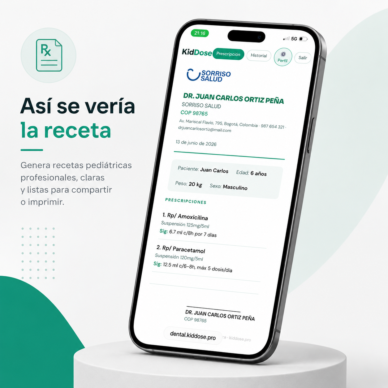 KidDose Dental — Asistente de Prescripción Odontopediátrica - Imagen 3